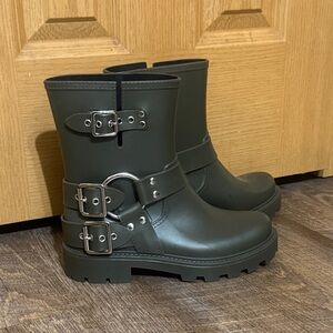 Jeffrey Campbell “Controller” Moto All Weather Boots Size 8 NEW!
